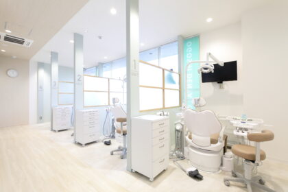 徹底した衛生管理で清潔な院内